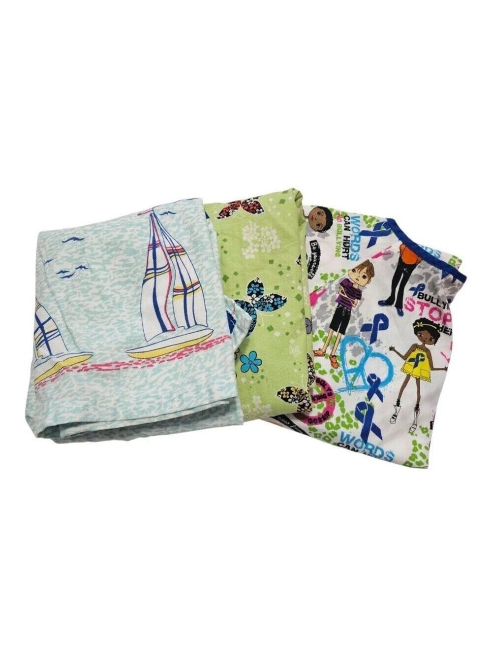 Bundle Mixed Brands Scrub Tops Size 2XL / 2XG Colorful Patterned